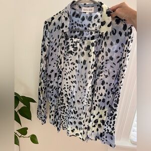 Bella Dahl leopard button down size XS